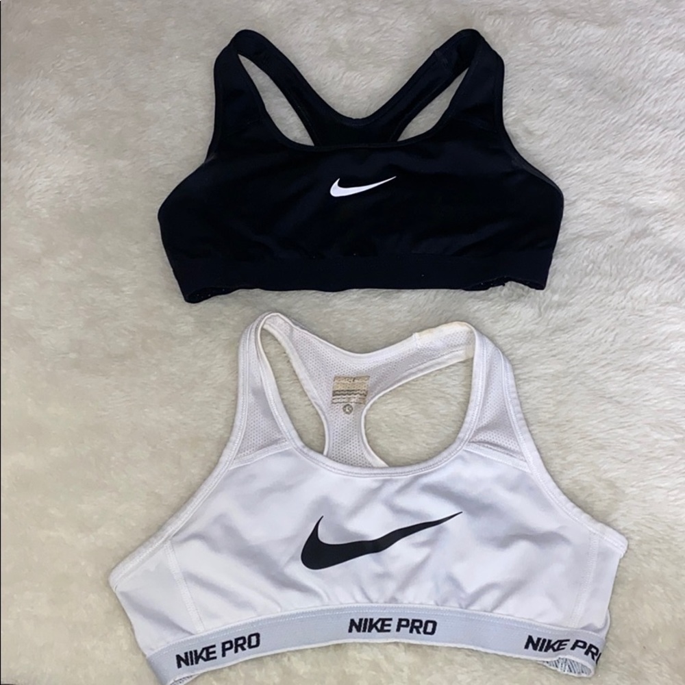 Black and White Nike Bras